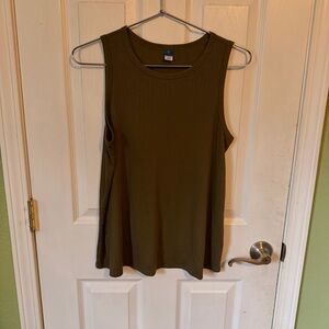 Old Navy Dark Olive Tank Top